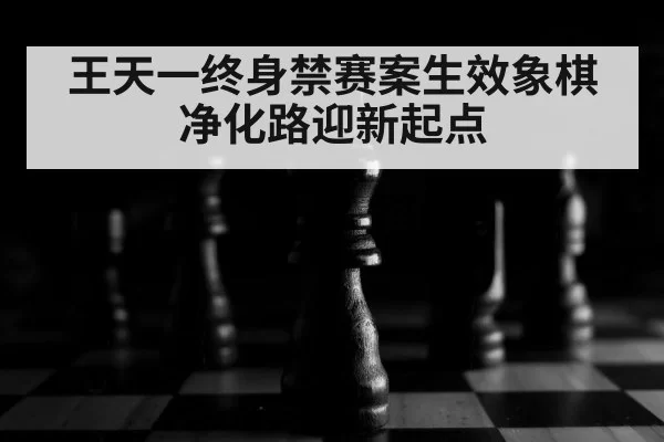 王天一终身禁赛案生效象棋净化路迎新起点